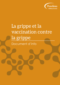 Consultez notre document d`info sur la vaccination contre la