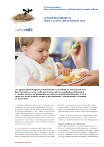 Infos nutritionnelles pour professionnels de la petite enfance