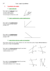 Dans tous les triangles la somme des mesures des trois angles est