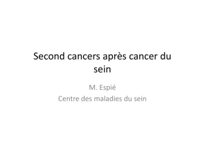 Second cancers après cancer du sein