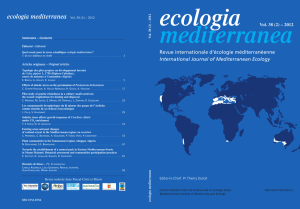 Revue internationale d`écologie méditerranéenne International