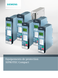 Equipements de protection SIPROTEC Compact