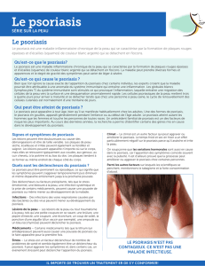 Le psoriasis - Canadian Dermatology Association