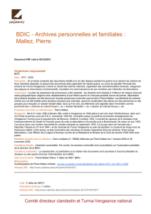 Répertoire numérique du fonds Pierre Mallez - Calames