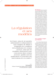 La régulation et ses modèles - Chaire Gouvernance et Régulation