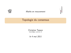 Topologie du consensus