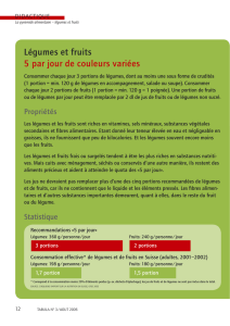 Légumes et fruits. 5 par jour de couleurs variées (PDF, 713 Ko)