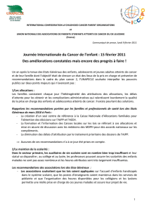 Communiqué de presse ICCD France UNAPECLE du 09/02/2011