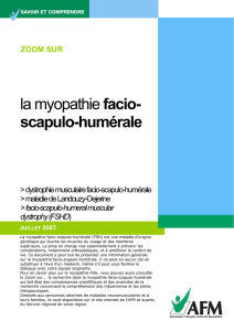 la myopathie facio- scapulo-humérale - AFM