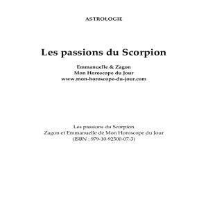 Les passions du Scorpion