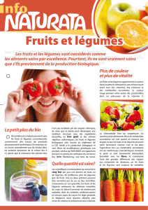 Fruits et légumes