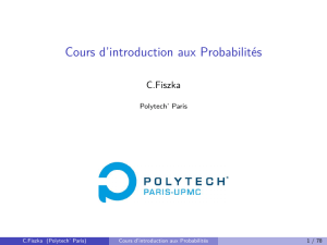 Cours d`introduction aux Probabilités - IMJ-PRG