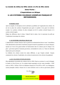 Le monde du milieu du XIXe siècle à la fin du XXe - Sen