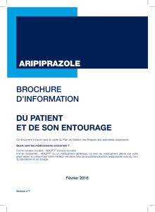 aripiprazole brochure d`information du patient et de son