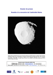 Dossier de presse Rosetta à la rencontre de l`astéroïde Steins