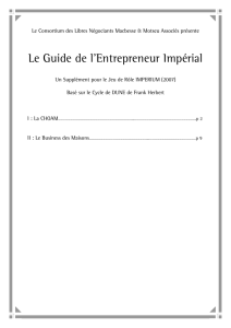 Le Guide de l`Entrepreneur Impérial