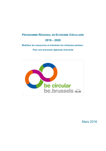 Programme régional en économie circulaire - Accueil