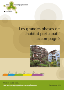 Les grandes phases de l`habitat participatif accompagné
