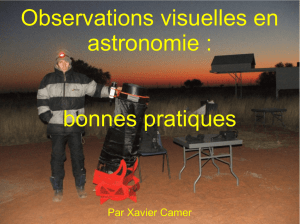 Observations visuelles en astronomie : bonnes pratiques