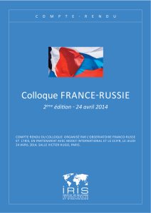 Colloque FRANCE-RUSSIE