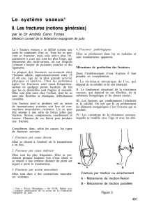 Le système osseux. II. Les fractures (notions générales).