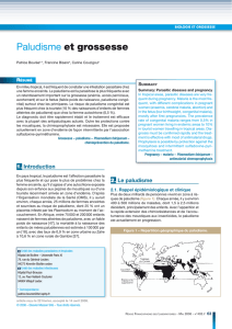 Academic paper: Paludisme et grossesse