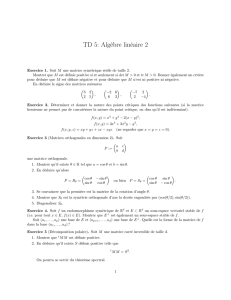 TD 5: Algèbre linéaire 2