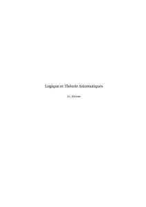 "Logique et théorie axiomatiques". JL Krivine