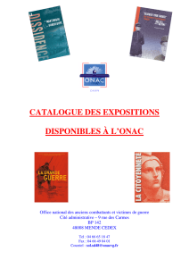 Catalogue des expositions mises à disposition par l`ONAC 48