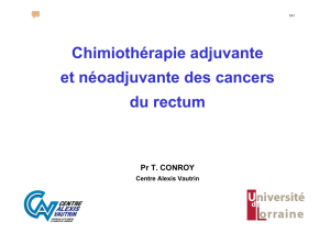 Chimiothérapie au stade métastatique