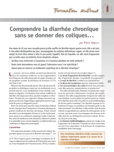 69 Comprendre la diarrhée chronique sans se donner des coliques…