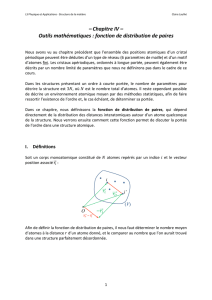 fonction de distribution de paires