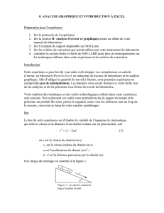 0. ANALYSE GRAPHIQUE ET INTRODUCTION À EXCEL