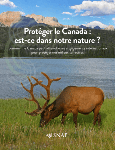 Protéger le Canada : est-ce dans notre nature