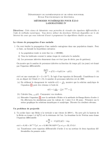 Laboratoire 4 MTH2210A: Equations differentielles, automne 2006