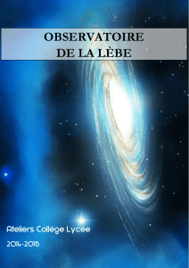 (c) le celescope - Observatoire de la Lèbe