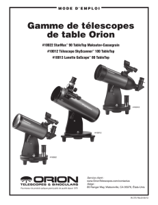Gamme de télescopes de table Orion