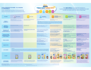 Guide d`alimentation Bébé Nestlé