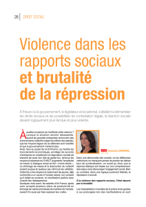 Alexandra Soumeire Violence dans les rapports sociaux et brutalité