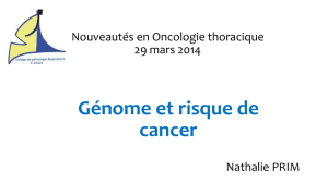 Génome et risque de cancer