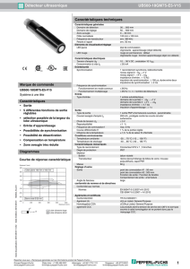 1 Détecteur ultrasonique UB500 18GM75 E5 V15