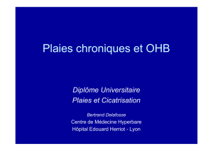 Plaies chroniques et OHB