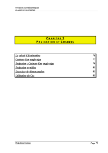 le calcul d`erathostene 76 cosinus d`un angle aigu