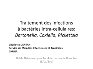 Traitement des infections à bactéries intra