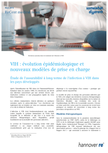 évolution épidémiologique et nouveaux modèles de prise en charge