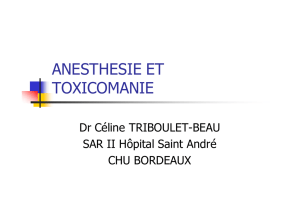 A° et toxicomanie (C. Triboulet-Beau)