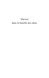Darwin dans la bataille des idées
