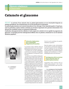 Cataracte et glaucome [Cataracte et glaucome