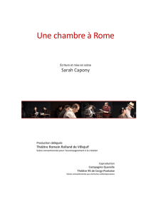 Une chambre à Rome - Théâtre Romain Rolland