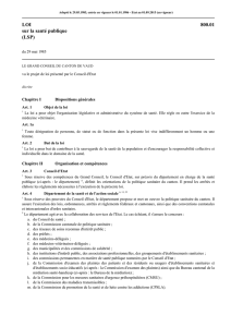 LSP - Législation vaudoise